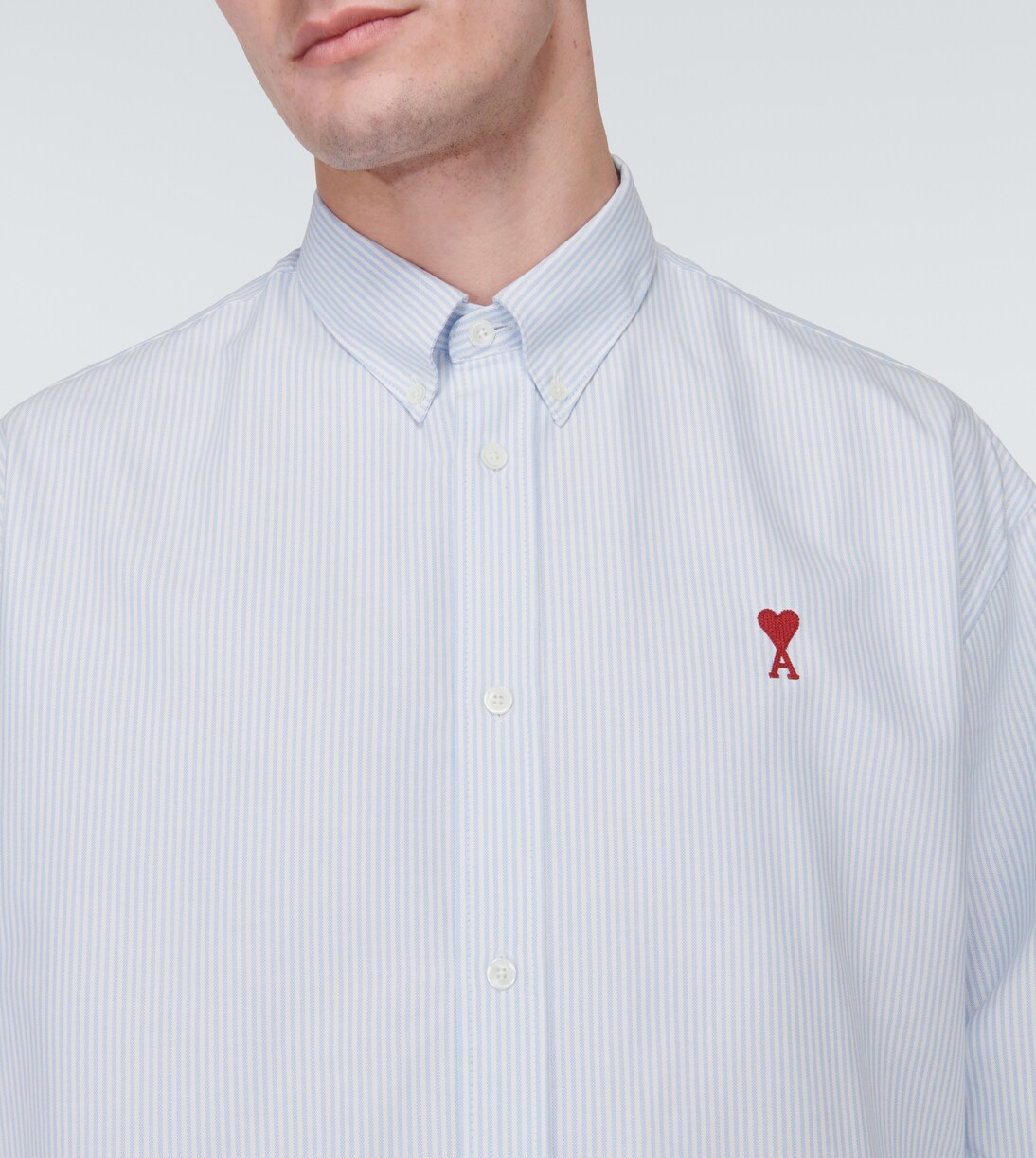 Ami De Cœur striped cotton poplin shirt | Ami Paris