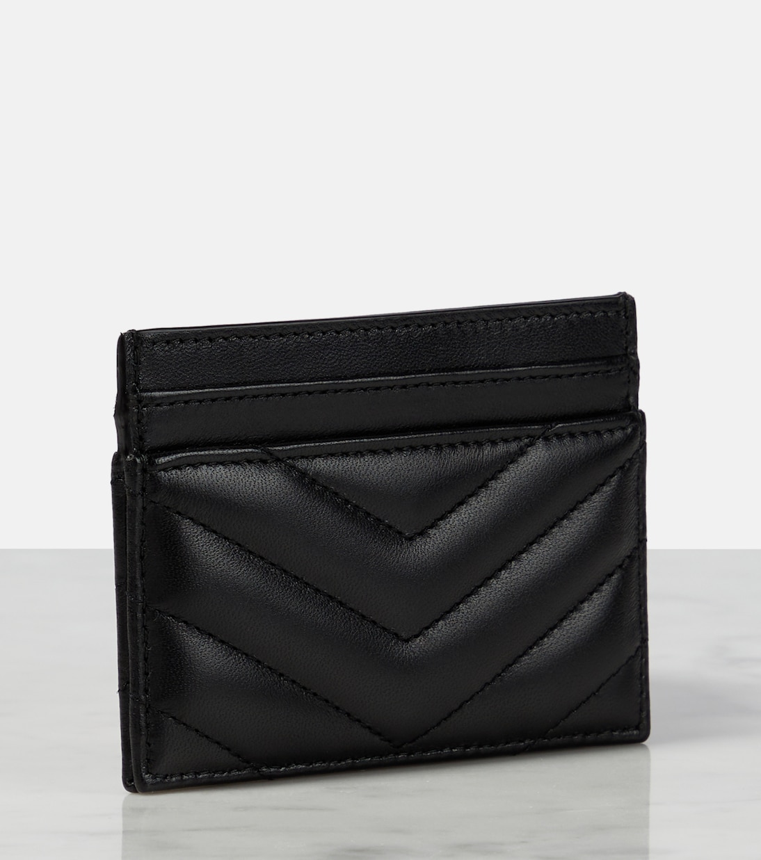 Cassandre matelassé leather card holder | Saint Laurent