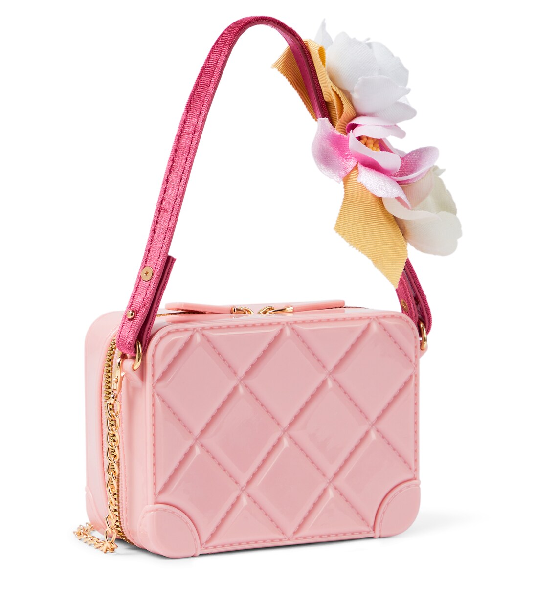 Appliqué quilted shoulder bag | Monnalisa