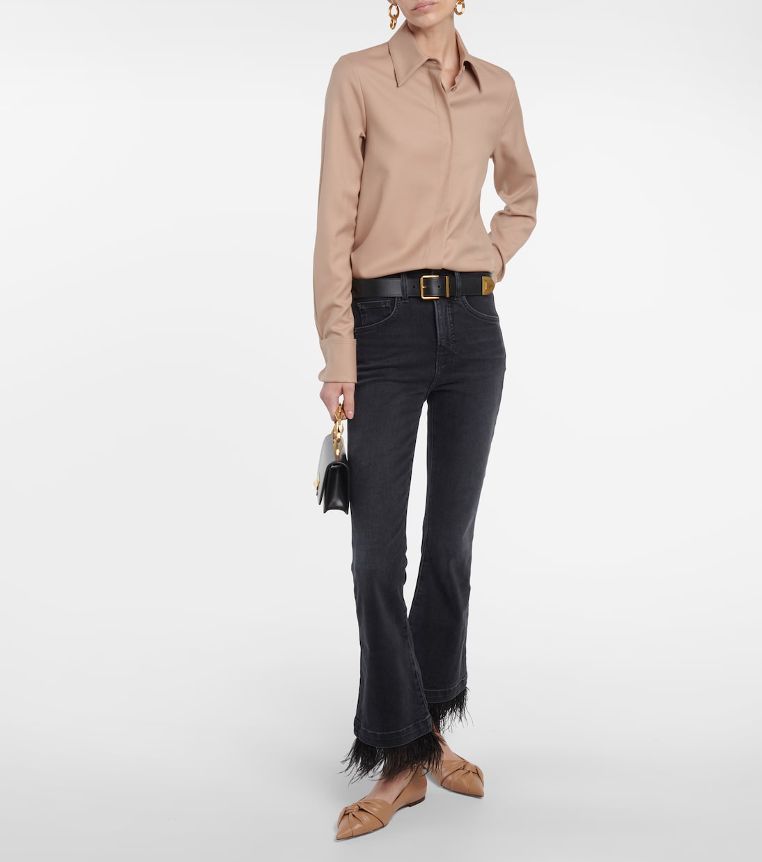 Hedera leather ballet flats | Jimmy Choo