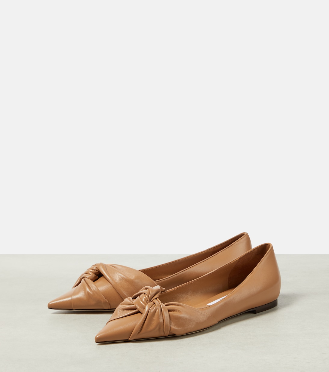 Hedera leather ballet flats | Jimmy Choo