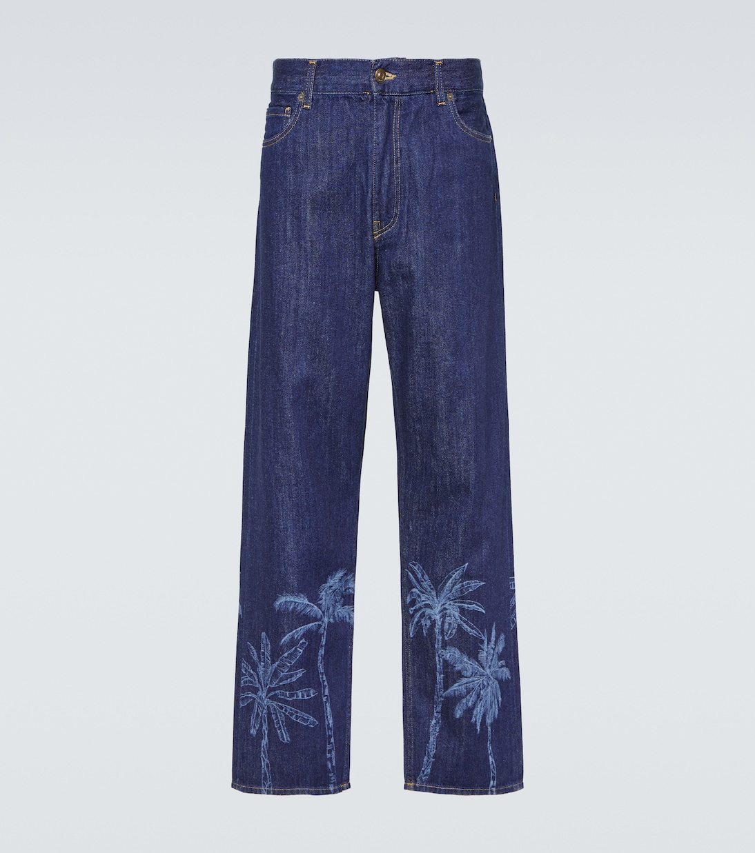 Jungle printed straight jeans | Alanui
