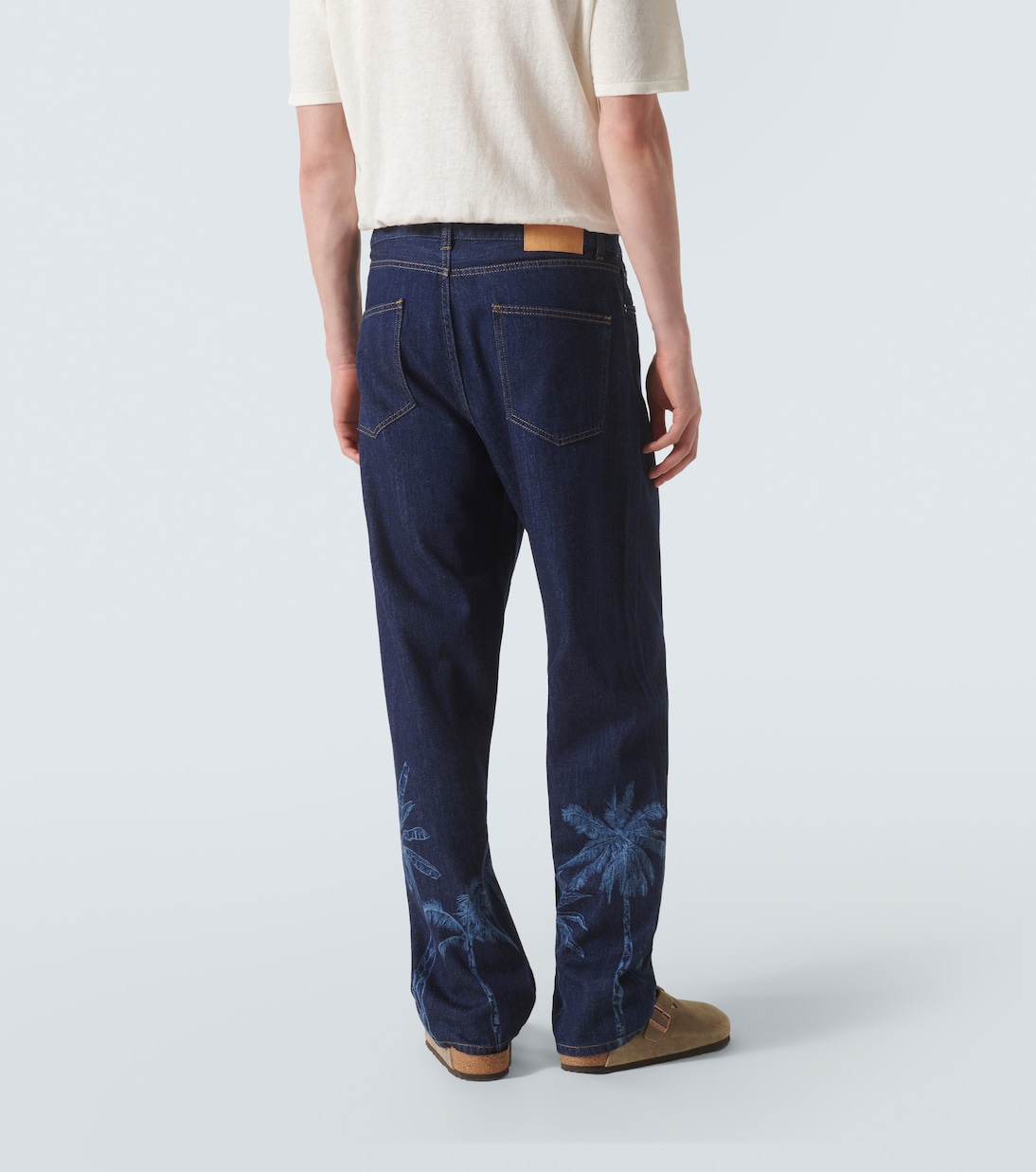 Jungle printed straight jeans | Alanui