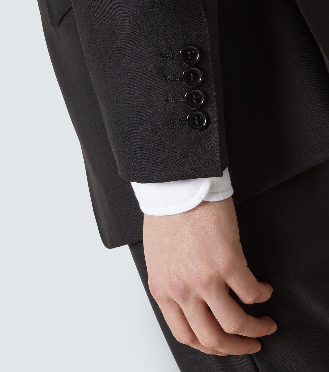 싱글 브레스티드 울 수트 | Canali