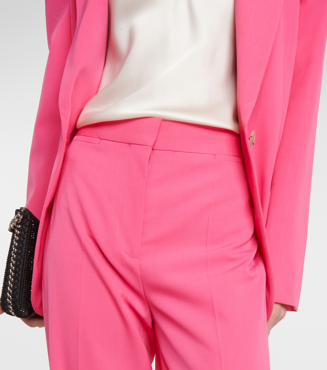 High-Rise-Schlaghose Iconic aus einem Wollgemisch | Stella McCartney