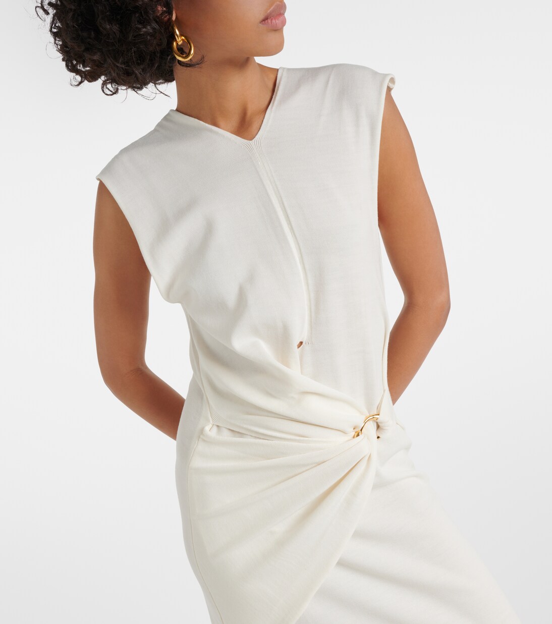 Virgin wool wrap dress | Jil Sander