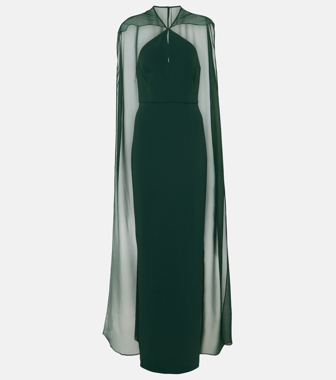 Robe longue en crêpe de satin | Roland Mouret