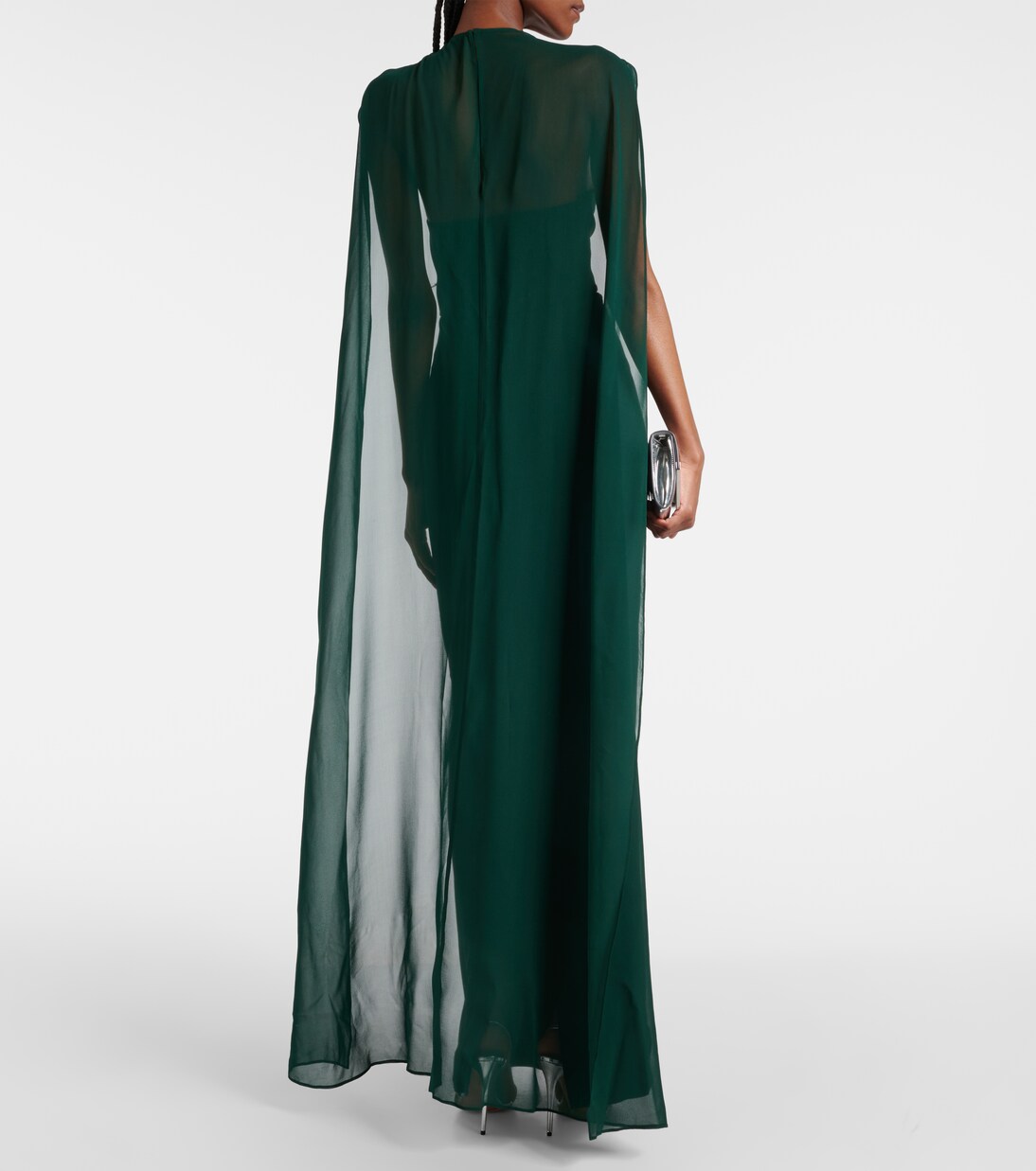 Robe longue en crêpe de satin | Roland Mouret