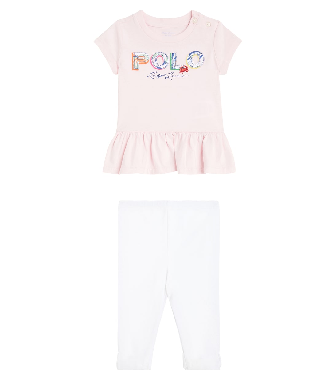 Baby logo cotton T-shirt and leggings set | Polo Ralph Lauren Kids