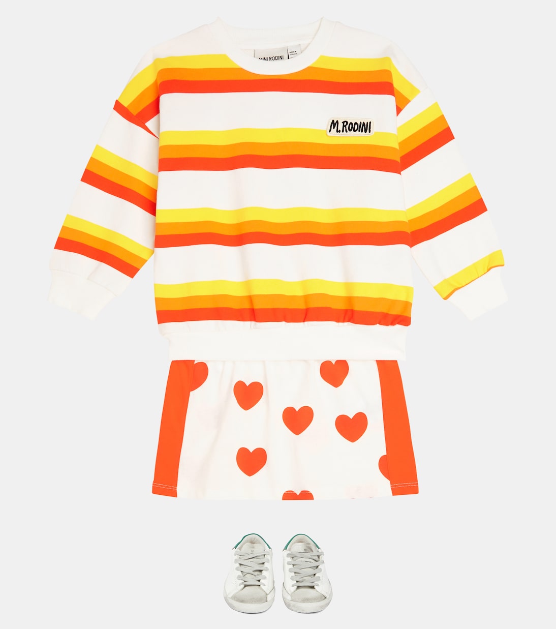 Sudadera de jersey de algodón a rayas | Mini Rodini