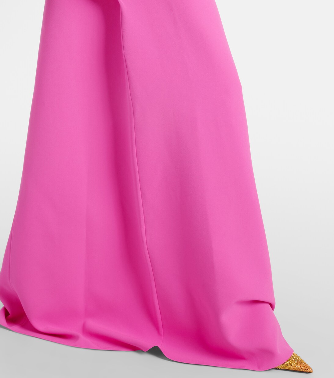 Robe longue Amarella en crêpe à ornements | Safiyaa