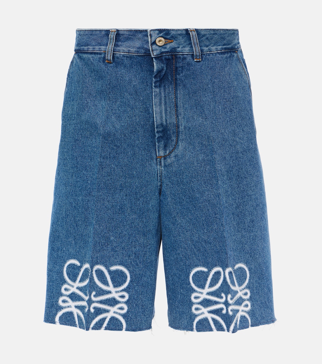 Bermuda-Shorts Anagram aus Denim | Loewe