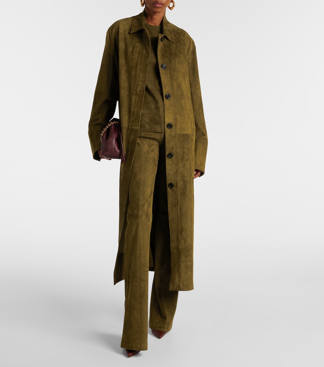 Schlaghose Kam 24 aus Veloursleder | Stouls