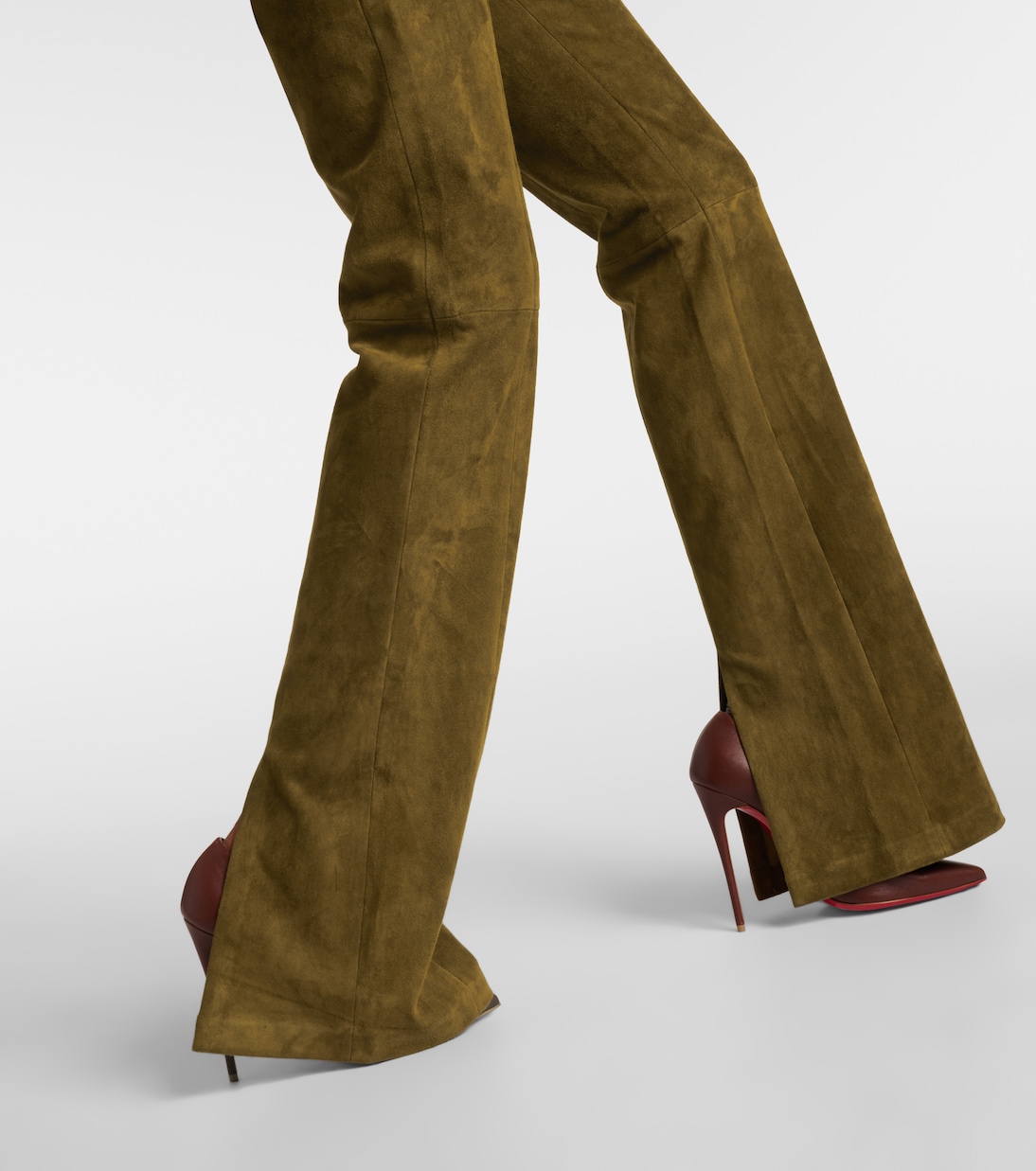 Schlaghose Kam 24 aus Veloursleder | Stouls