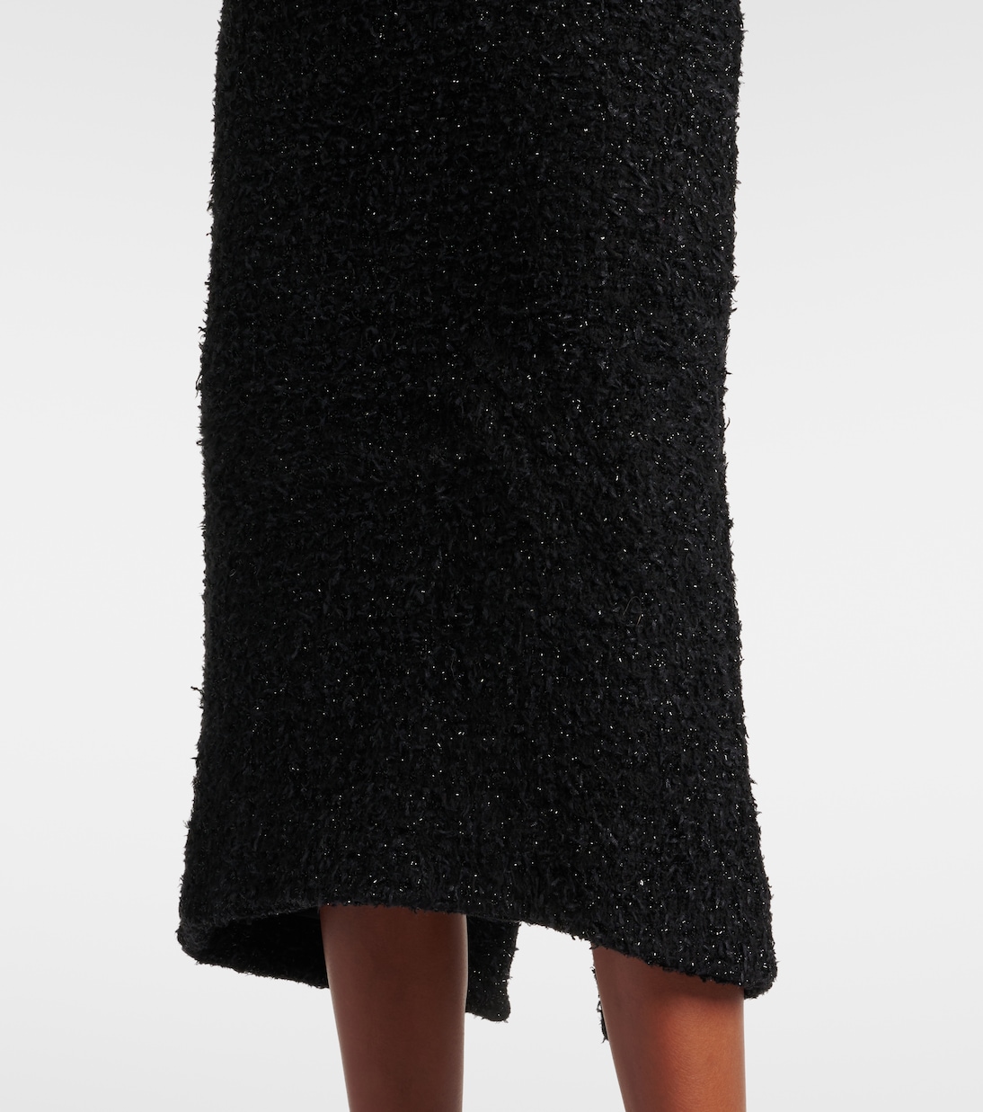 Cotton-blend tweed midi skirt | Balenciaga