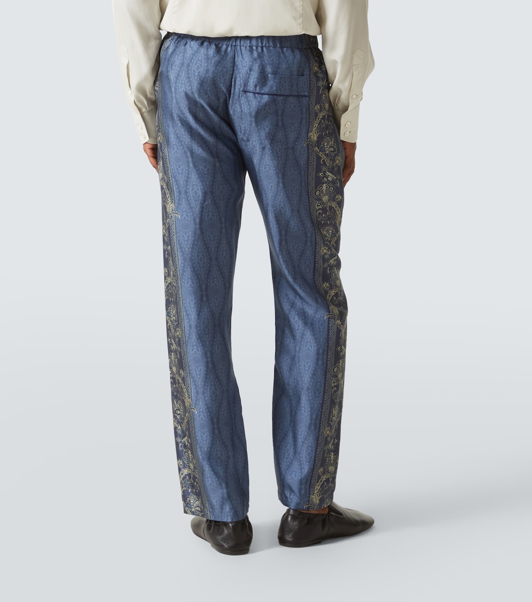 Pantaloni regular in seta con stampa paisley | Etro