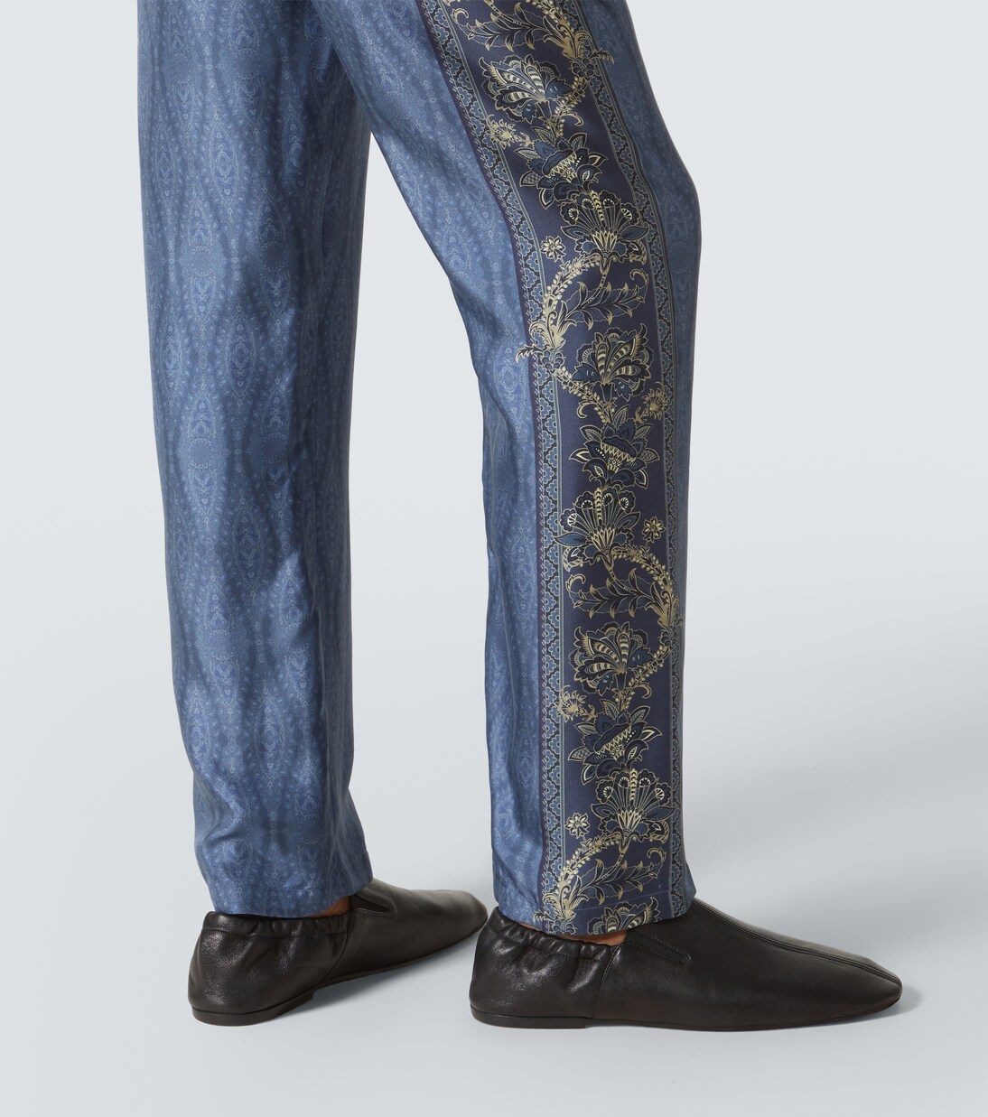 Pantaloni regular in seta con stampa paisley | Etro