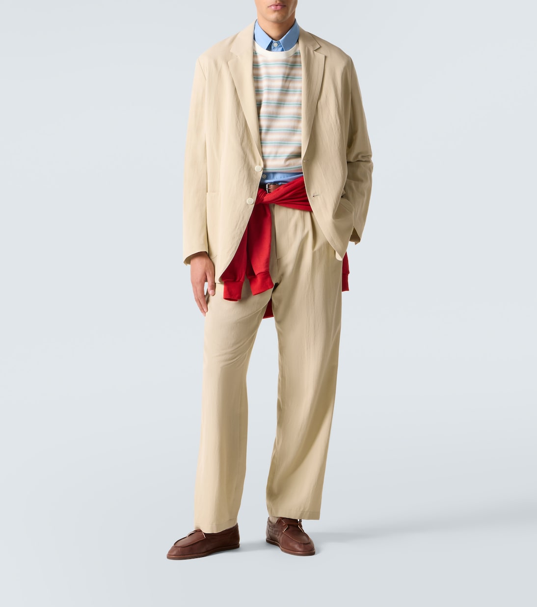 Cotton and wool gabardine blazer | Auralee