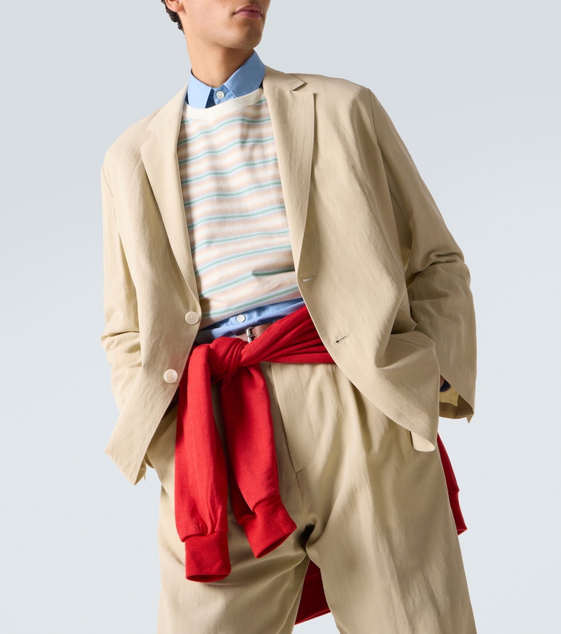 Cotton and wool gabardine blazer | Auralee