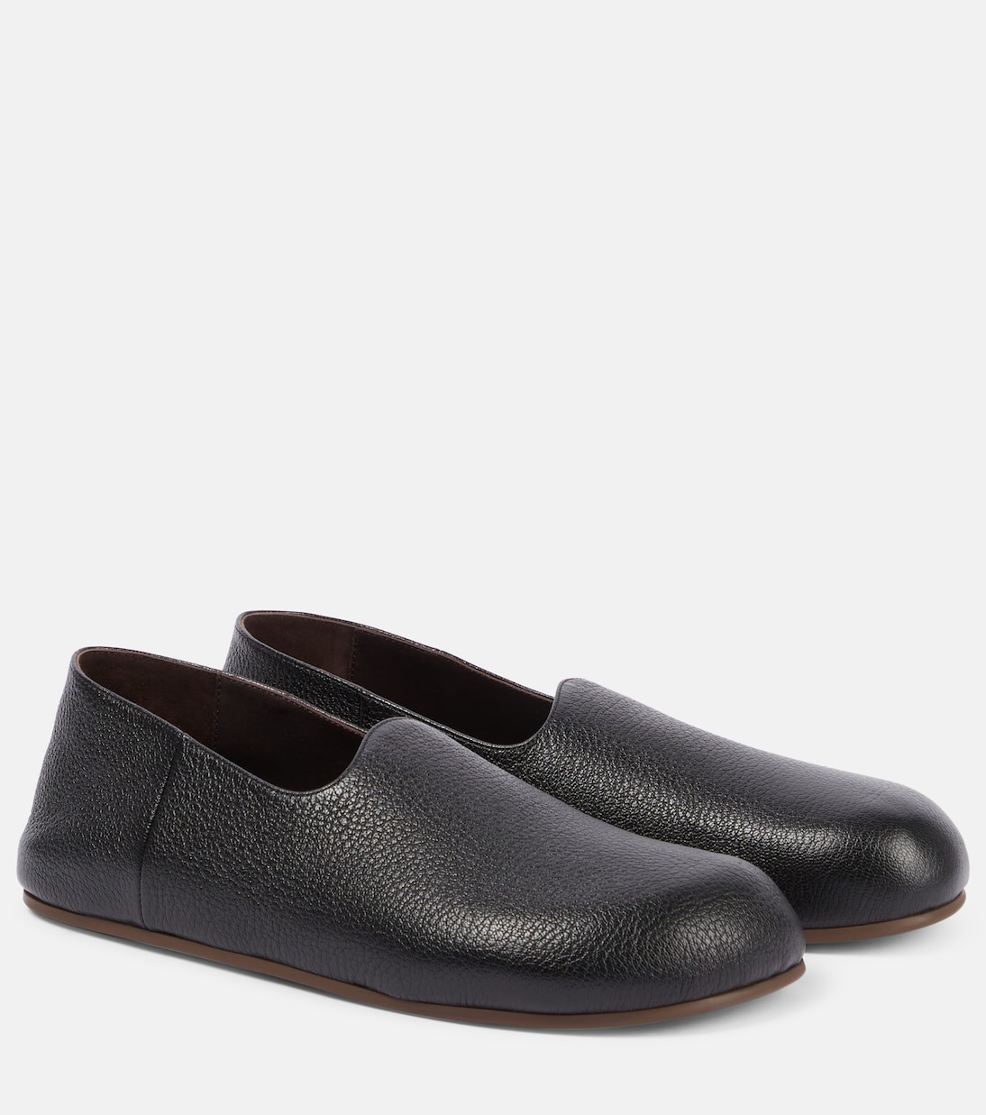 Zapatos slip-on Hugh de piel | The Row