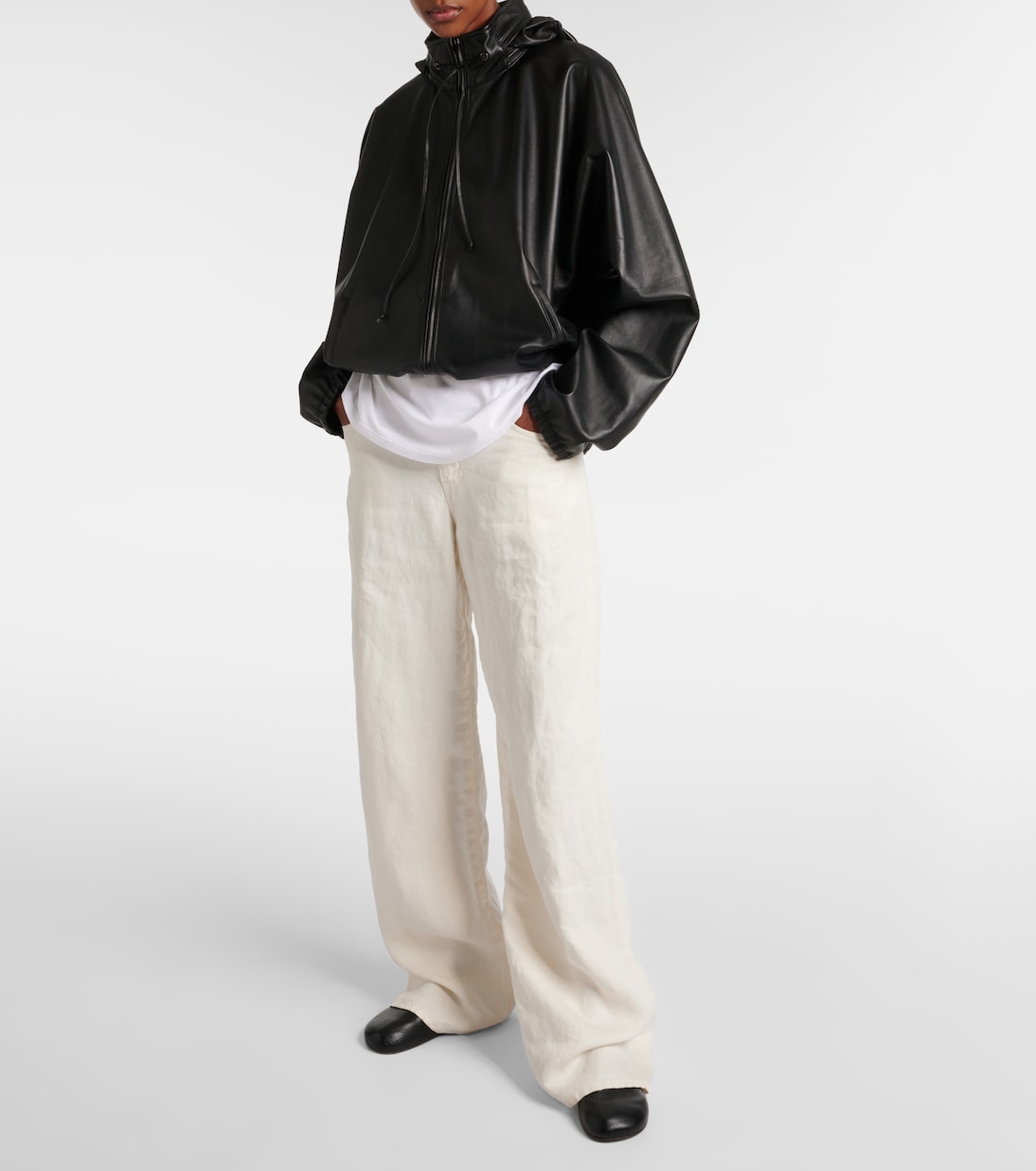 Zapatos slip-on Hugh de piel | The Row