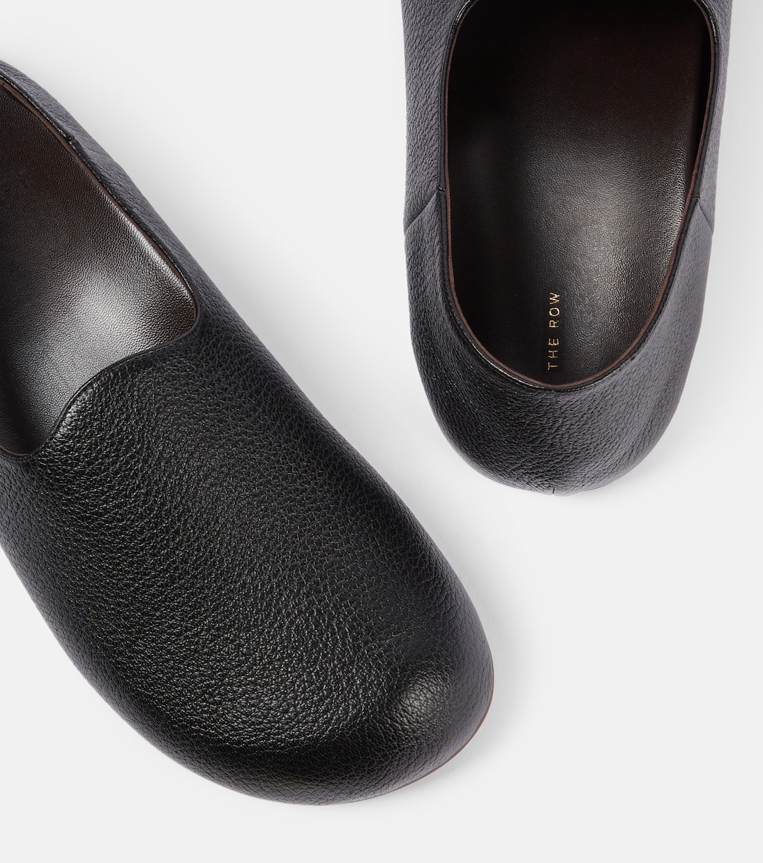 Zapatos slip-on Hugh de piel | The Row