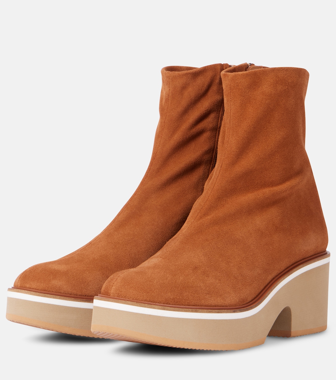 Albane suede platform ankle boots | Clergerie