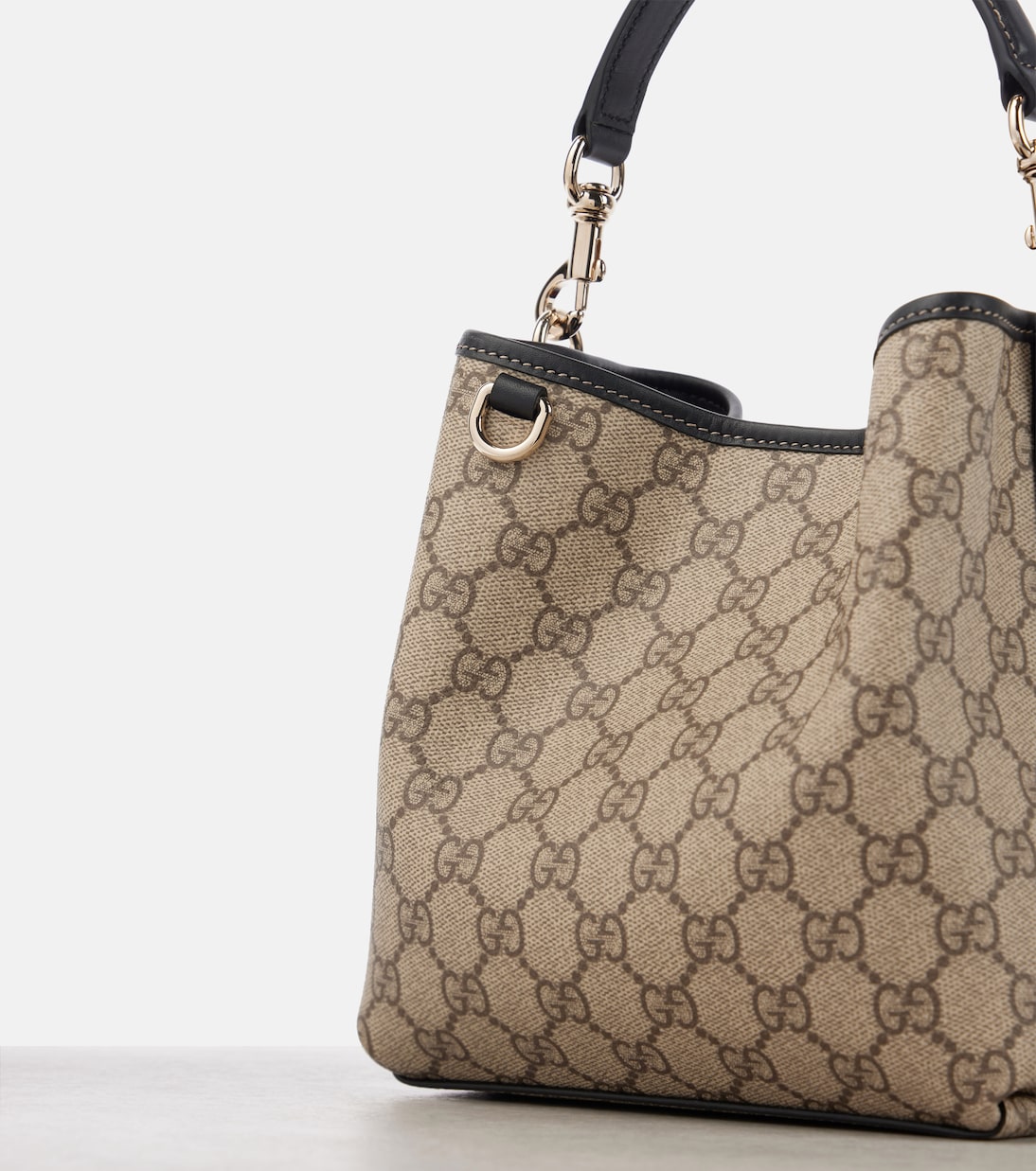 GG Emblem Mini coated canvas tote bag | Gucci