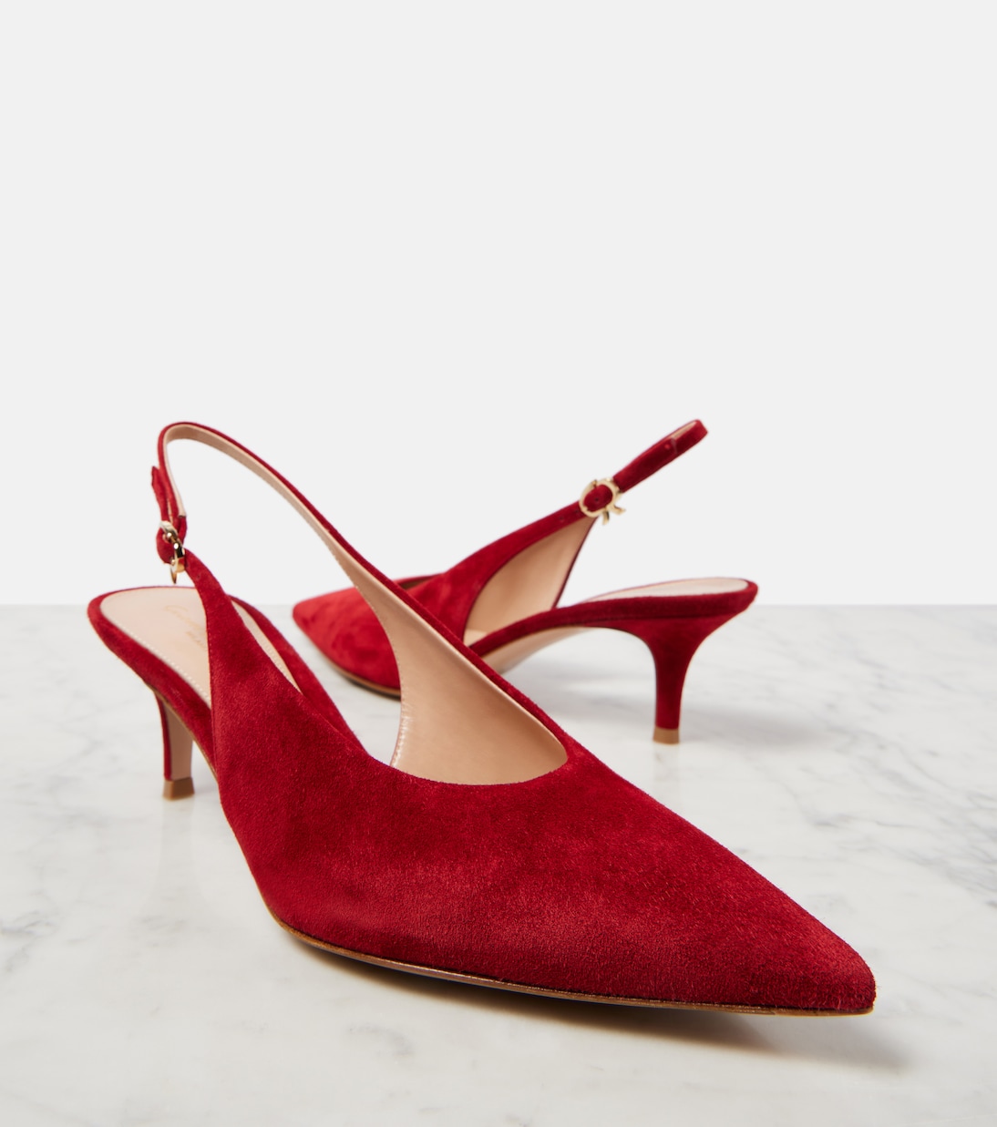 Robbie suede slingback pumps | Gianvito Rossi