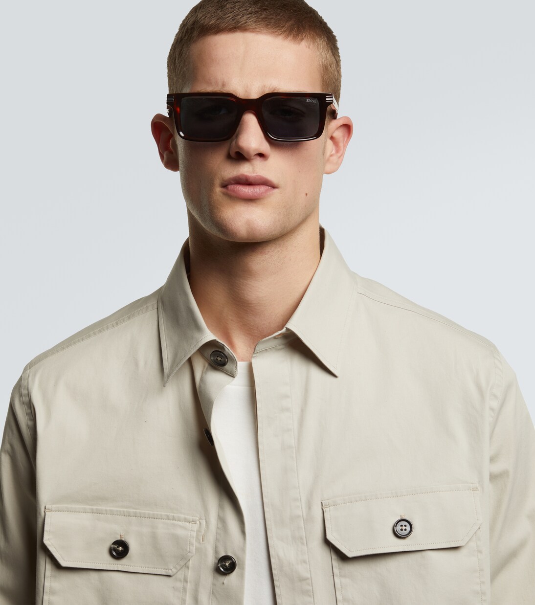 矩形太阳镜 | Zegna