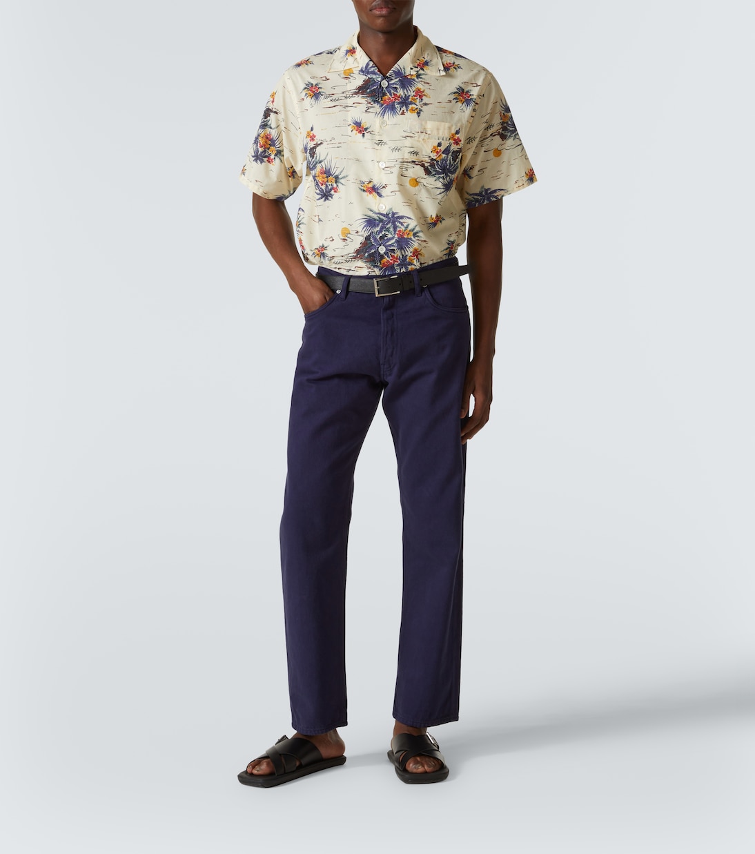 Jean droit à taille mi-haute | Prada