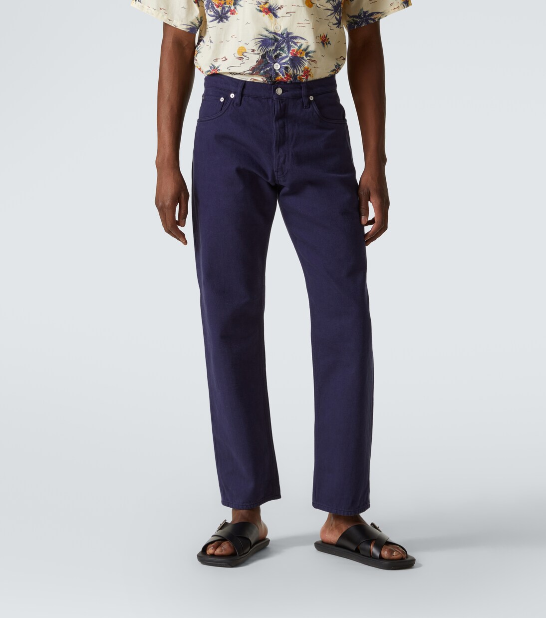 Jean droit à taille mi-haute | Prada