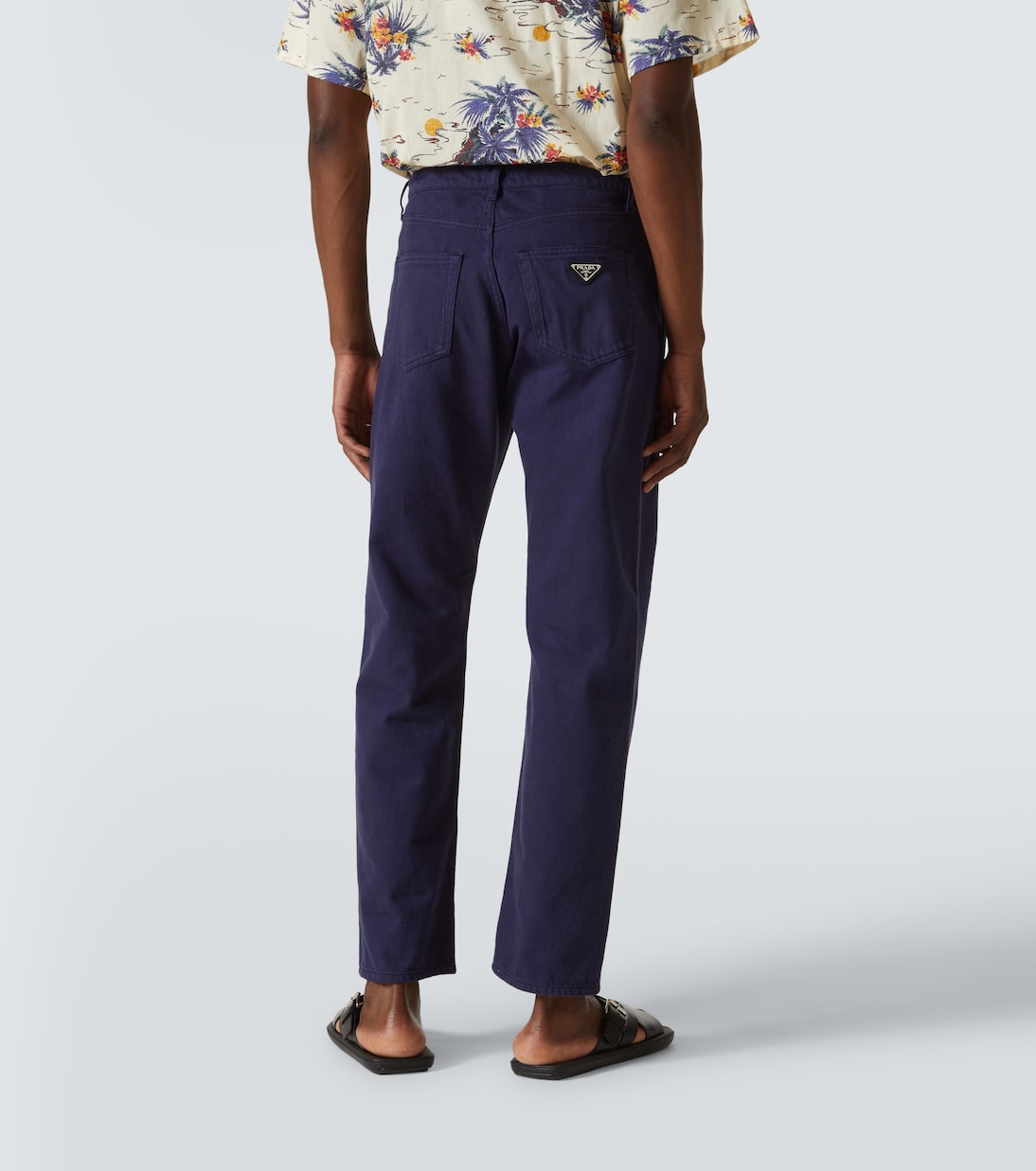 Jean droit à taille mi-haute | Prada