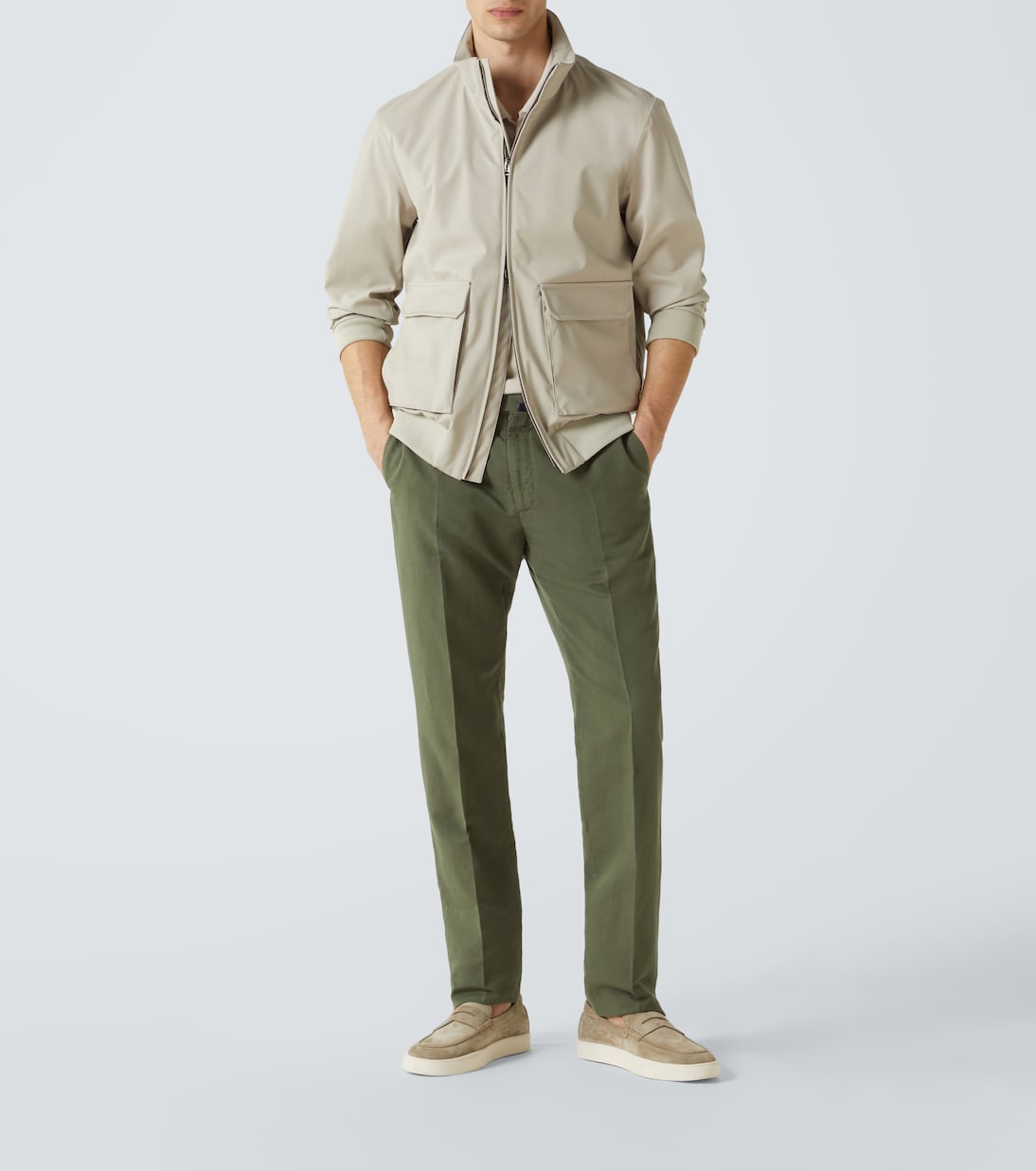 Gerade Hose aus Leinen und Baumwolle | Slowear