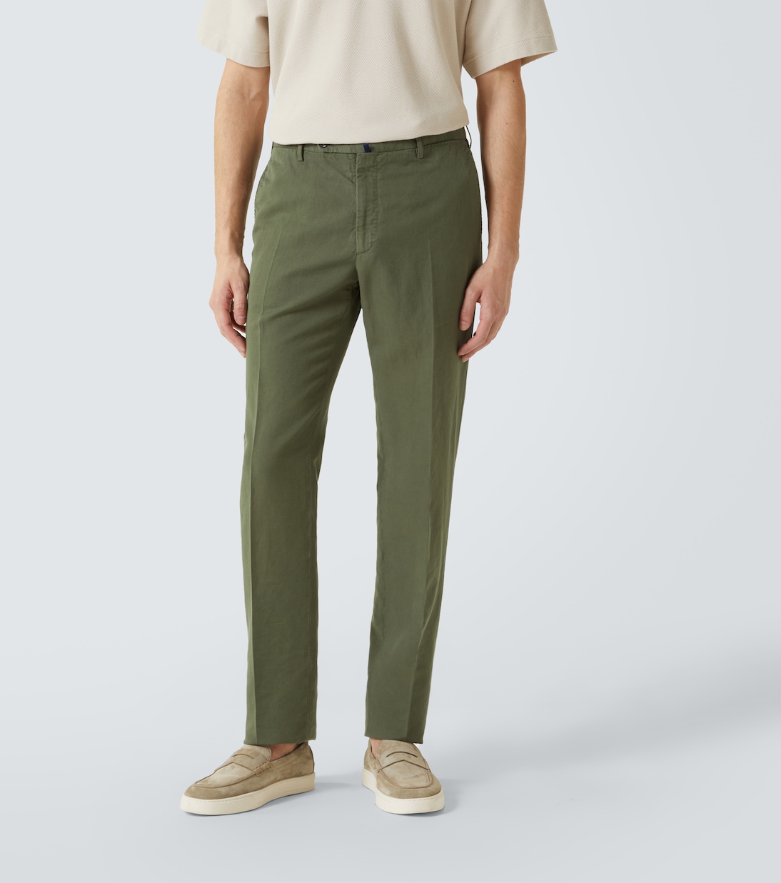 Gerade Hose aus Leinen und Baumwolle | Slowear