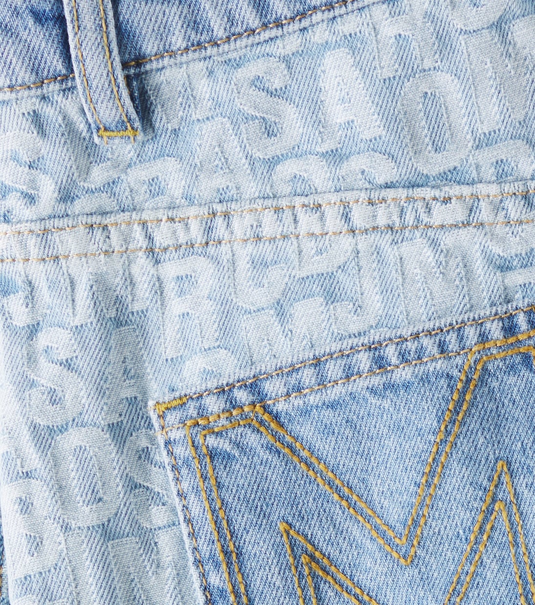 Logo denim cargo shorts | Marc Jacobs Kids