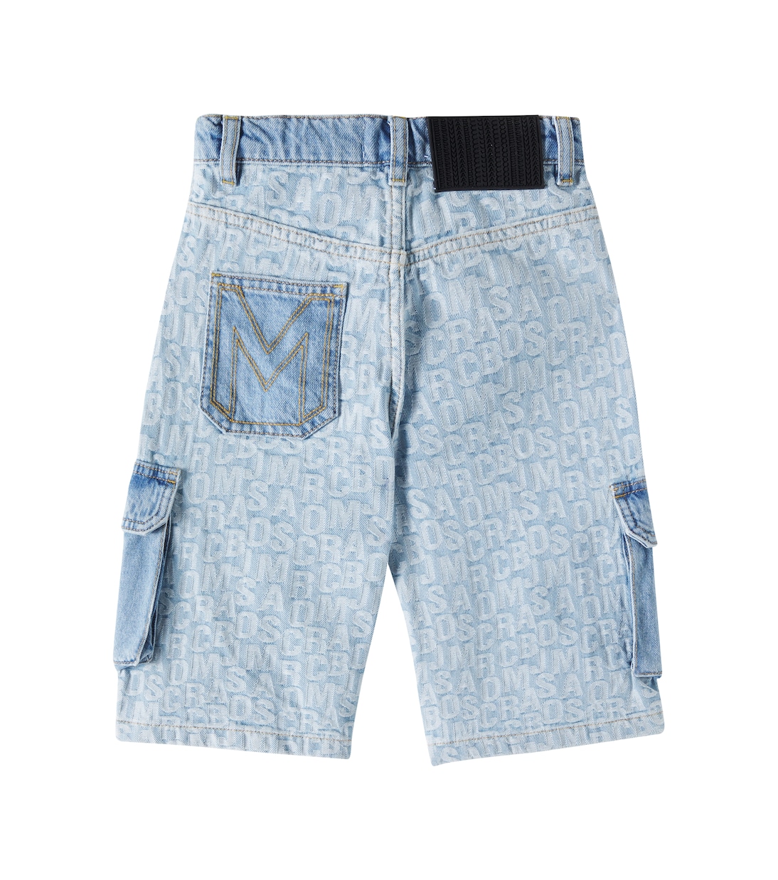 Logo denim cargo shorts | Marc Jacobs Kids