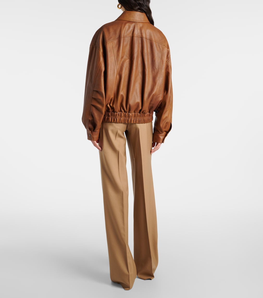 Leather bomber jacket | Saint Laurent