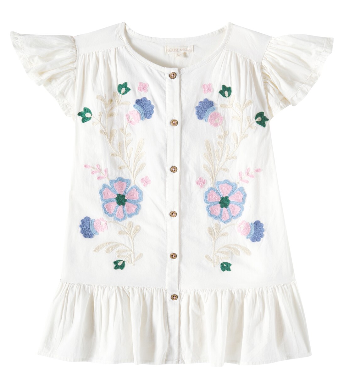 Vania embroidered cotton voile dress | Louise Misha