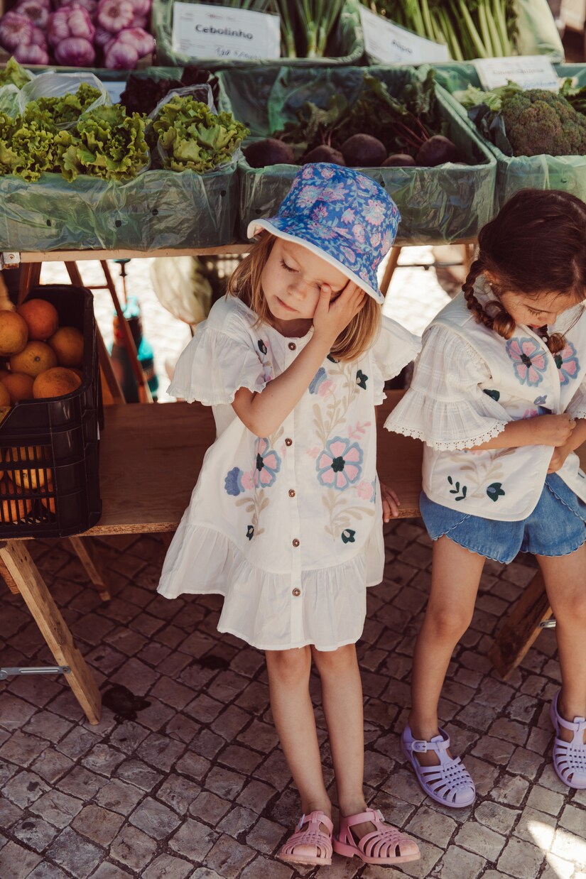 Vania embroidered cotton voile dress | Louise Misha