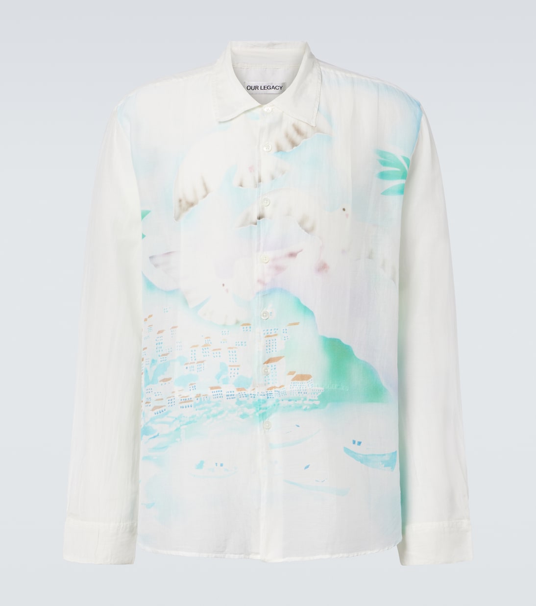 Camicia Adorn in cotone e seta con stampa | Our Legacy