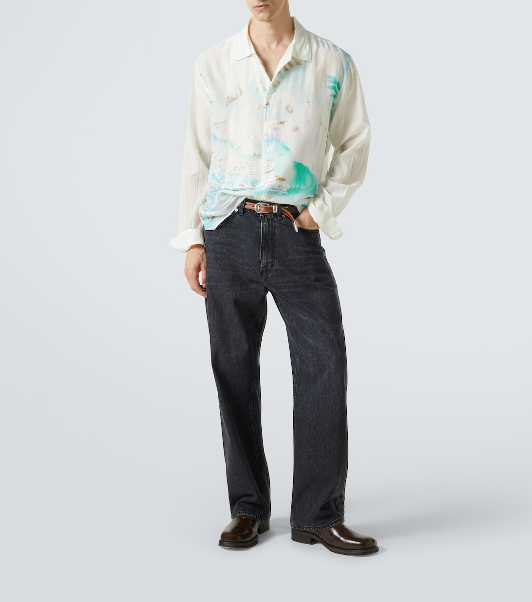 Camicia Adorn in cotone e seta con stampa | Our Legacy