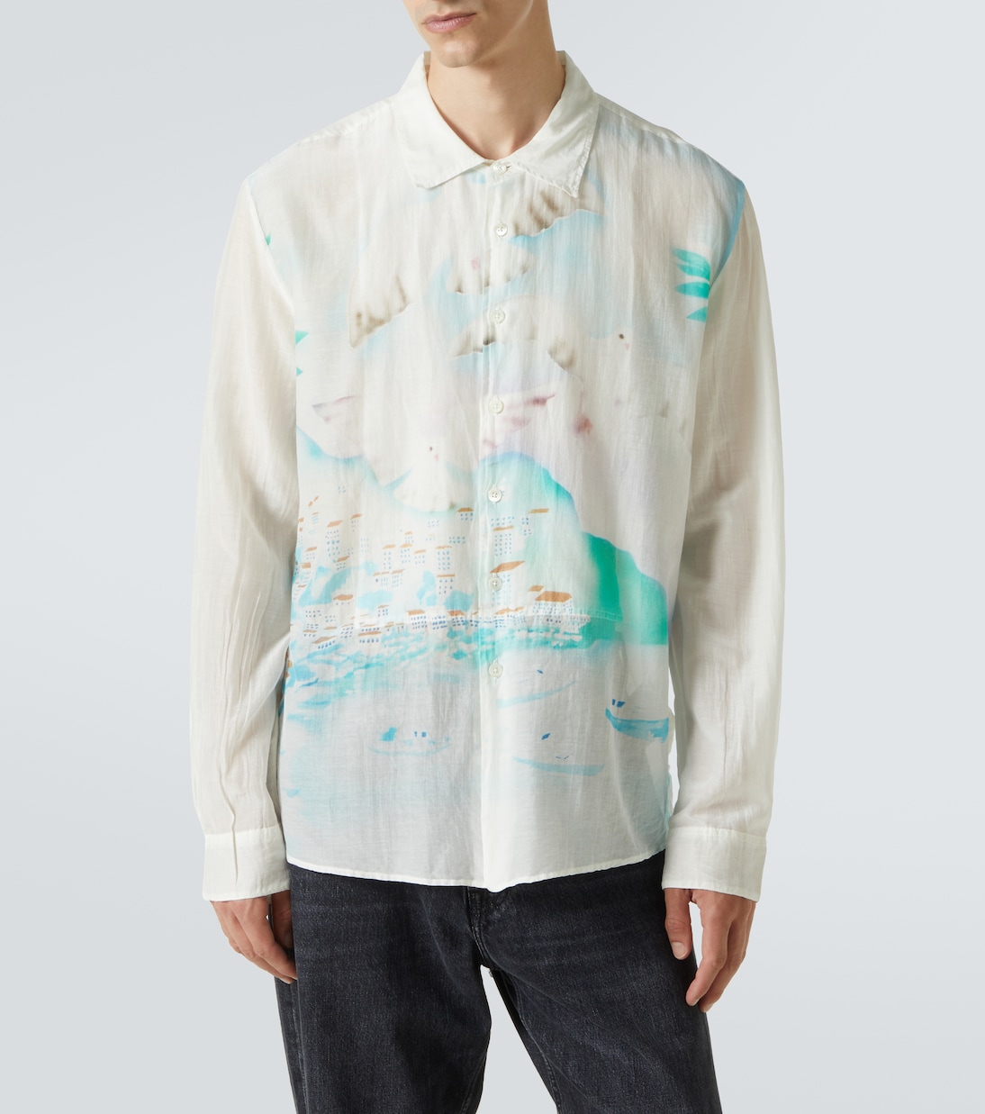 Camicia Adorn in cotone e seta con stampa | Our Legacy