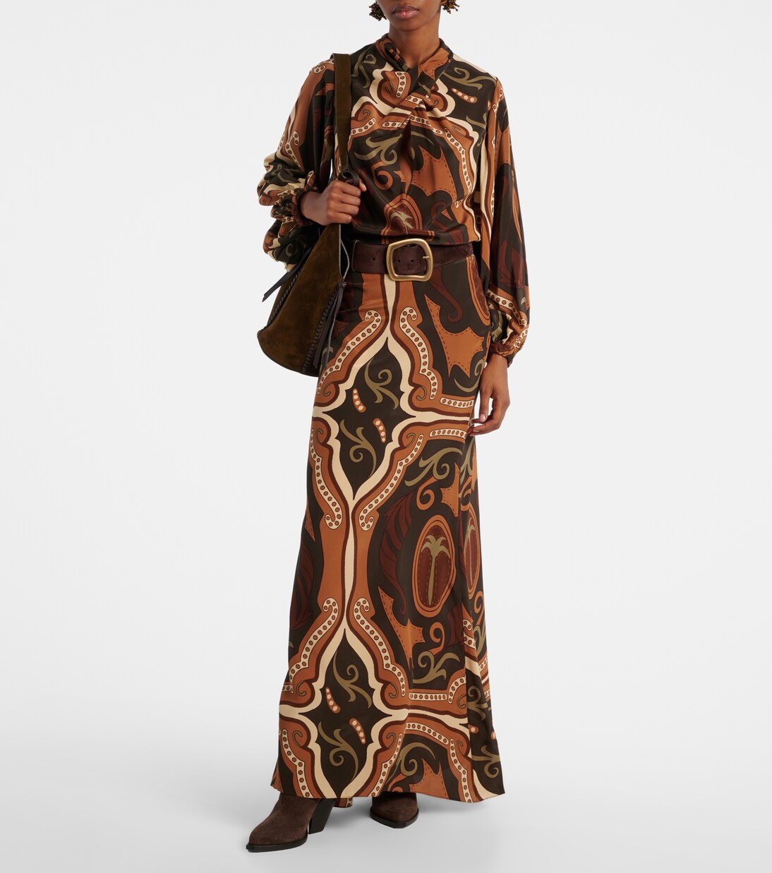 Printed silk blouse | Johanna Ortiz