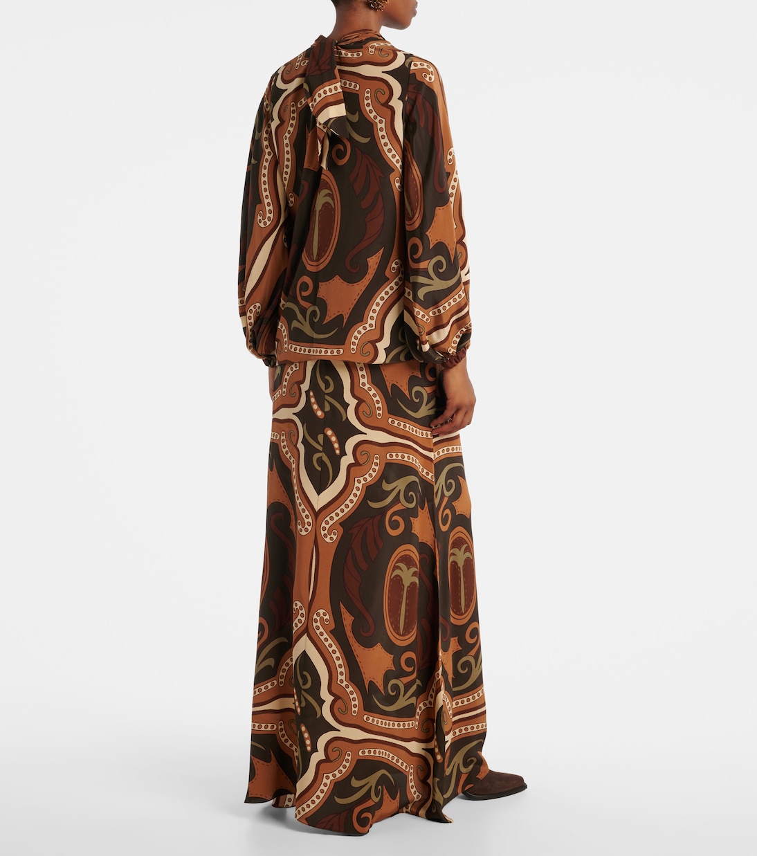 Printed silk blouse | Johanna Ortiz