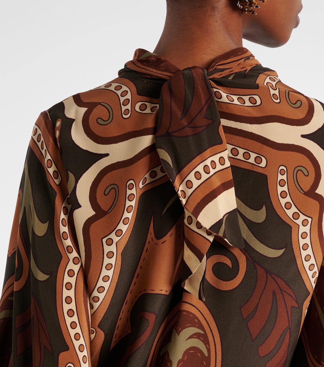 Printed silk blouse | Johanna Ortiz