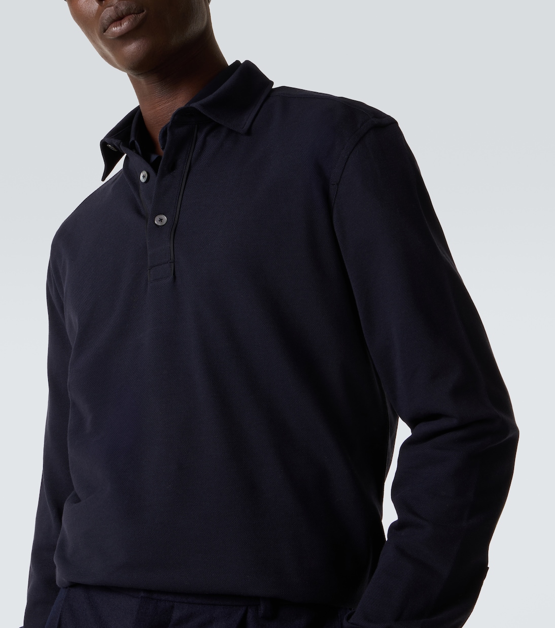 Cotton piqué polo sweater | Zegna