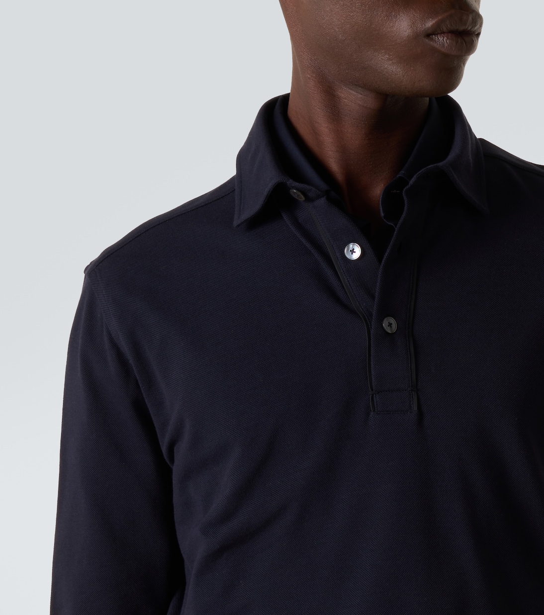 Cotton piqué polo sweater | Zegna