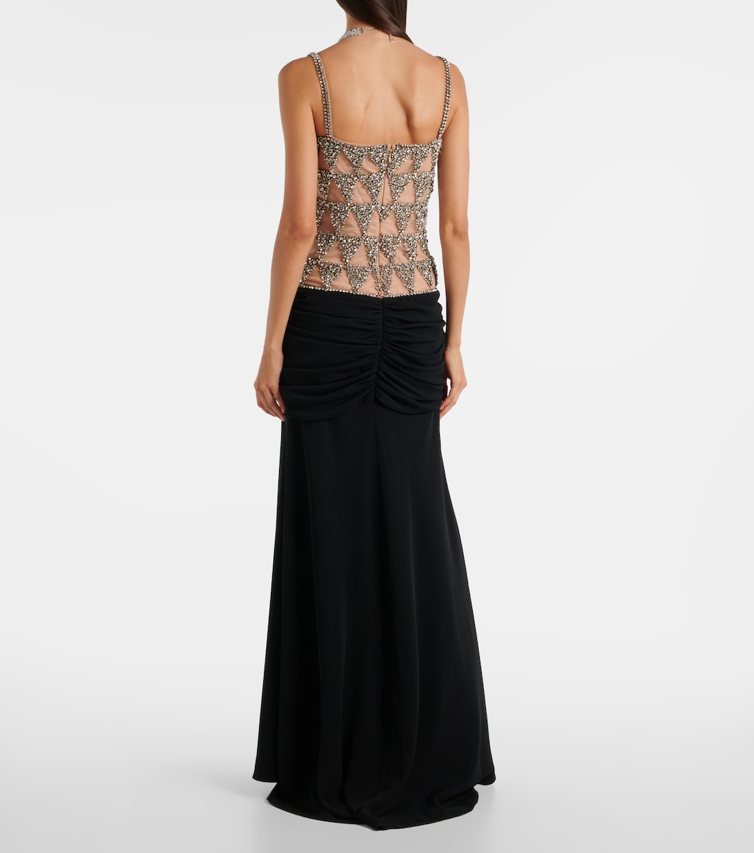 Robe mit Kristallen | Costarellos