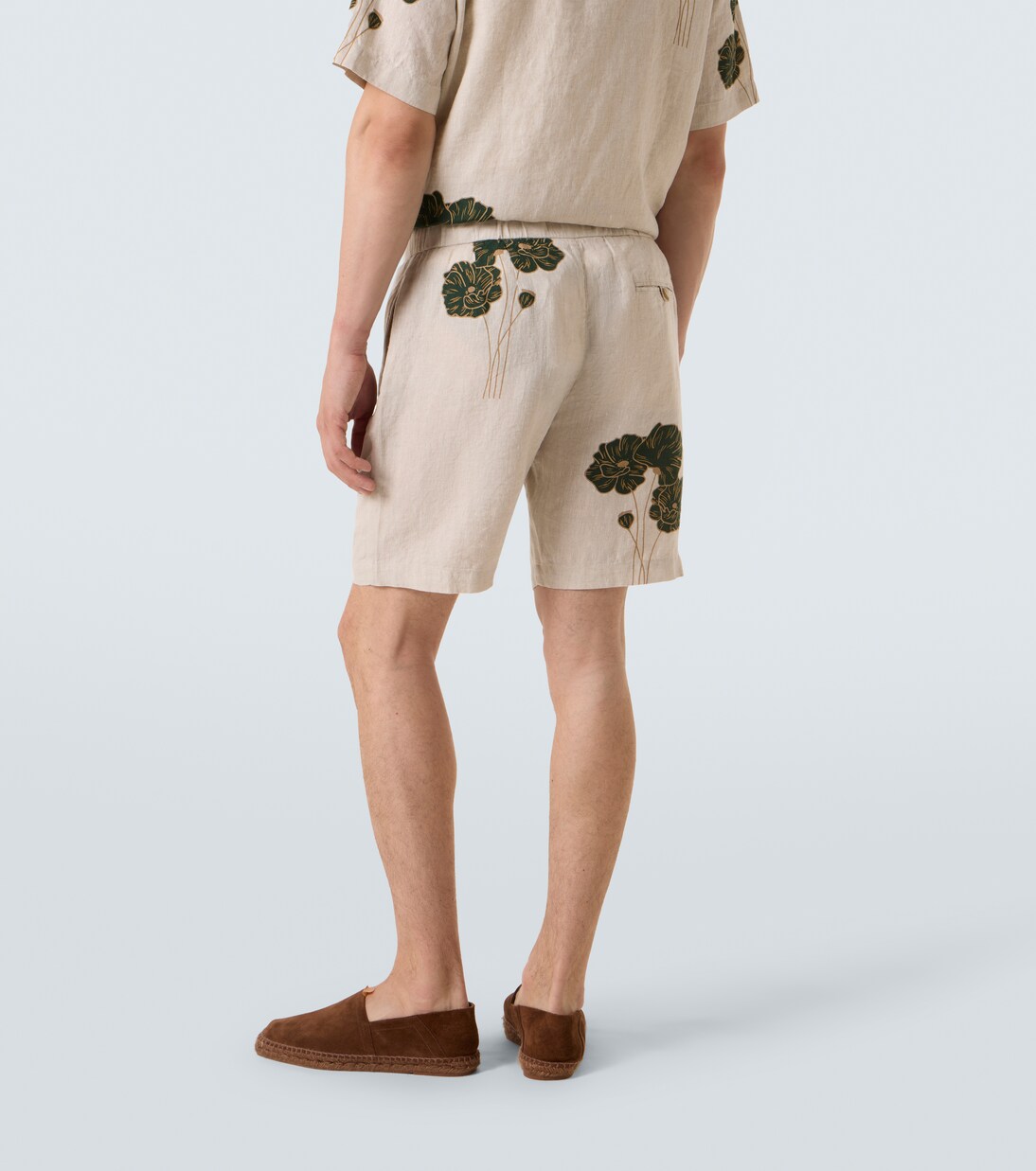 Felipe floral linen Bermuda shorts | Frescobol Carioca